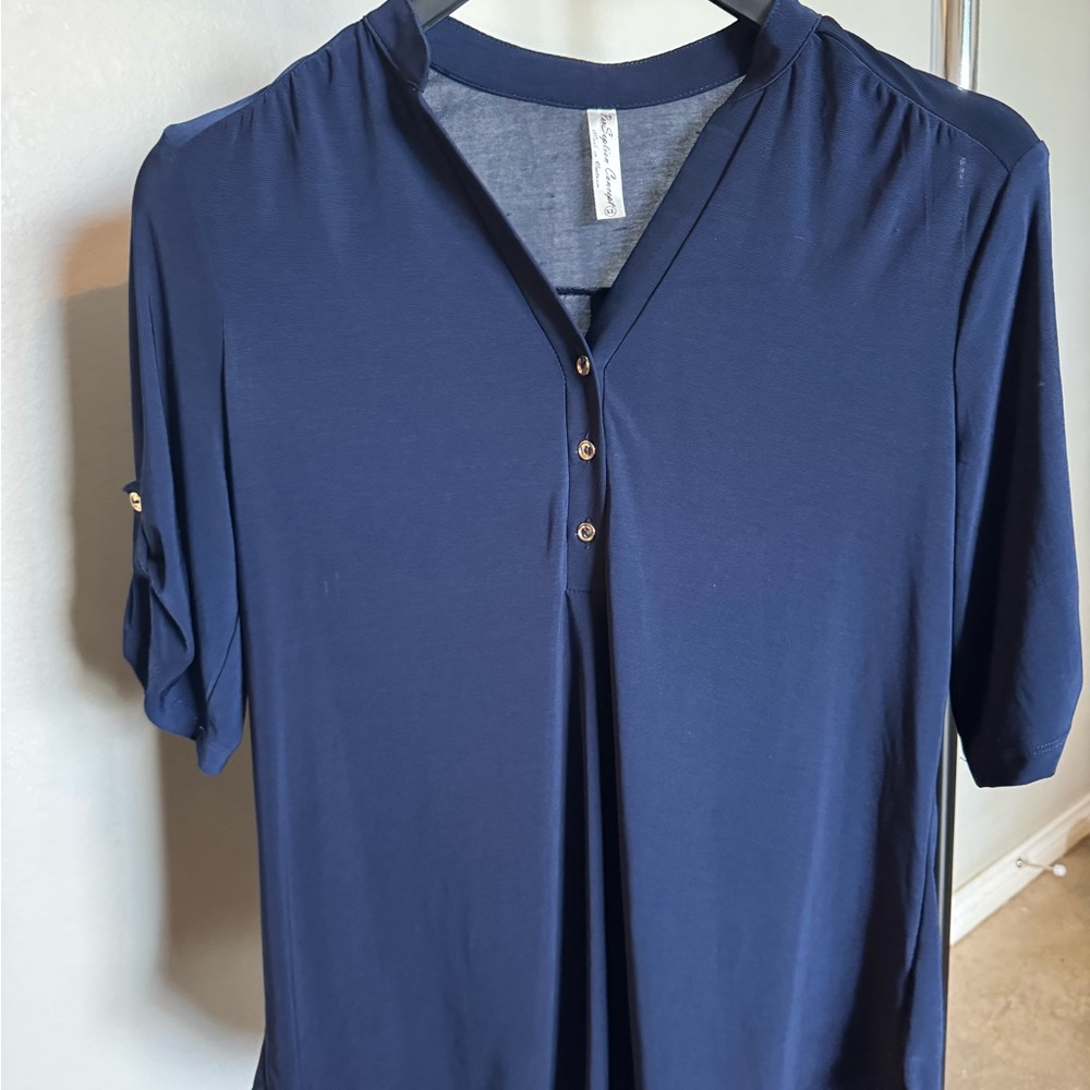 PerSeption Concept Deep Blue Button Down Shirt